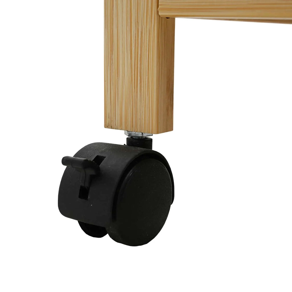 Carrello da Cucina con Ruote Naturale 60 x 18 x 97 cm Bamb¨´ CFW6439585