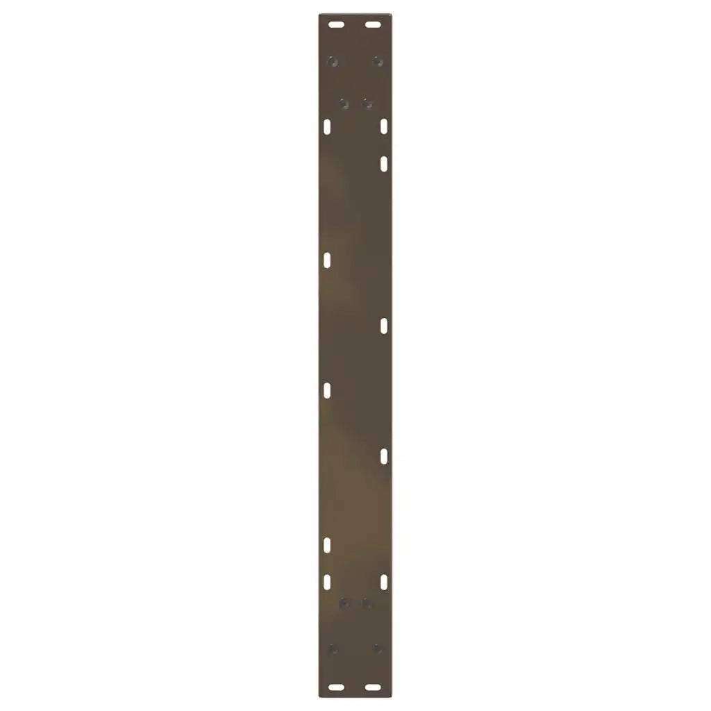 vidaXL Gambe per tavolo da pranzo a forma di V 2 pz in acciaio naturale 90x(72-73,3) cm