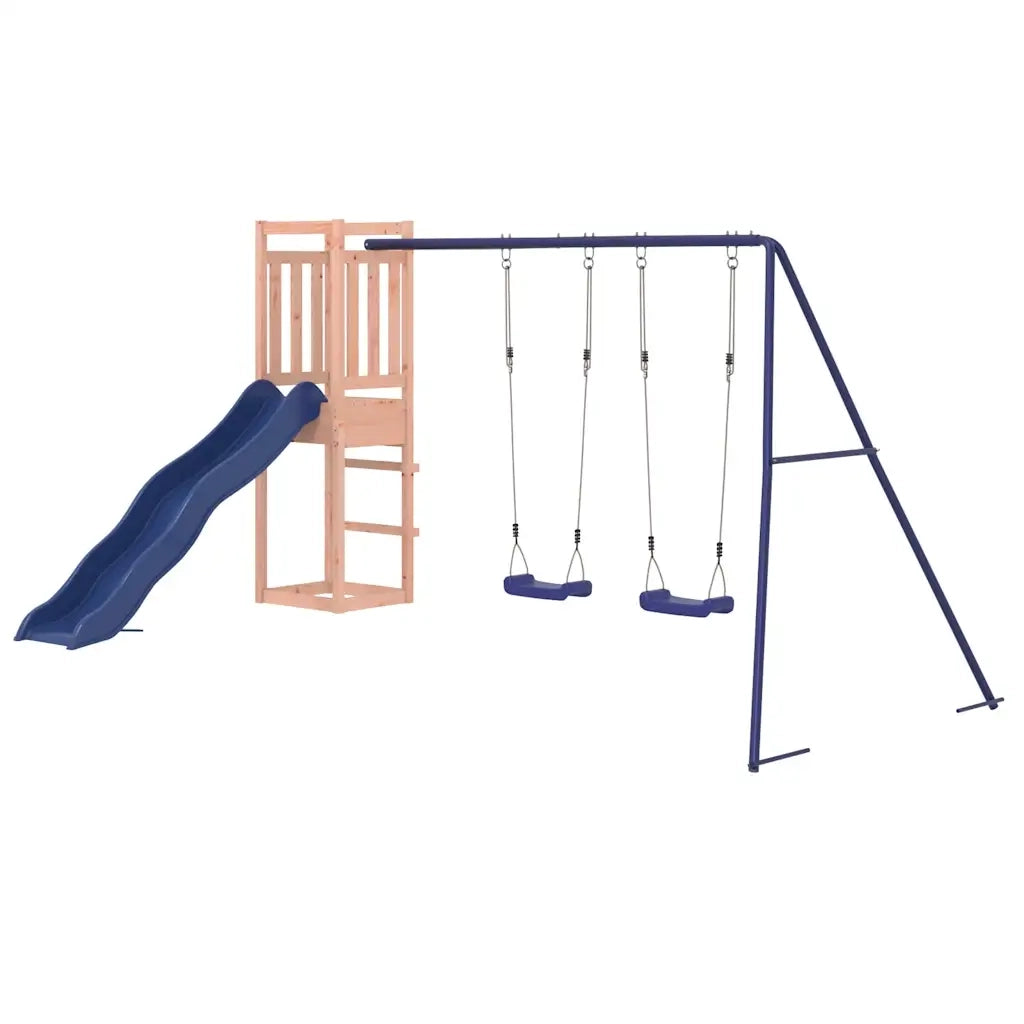 Set da Gioco da Esterno in Legno Massello di Douglas