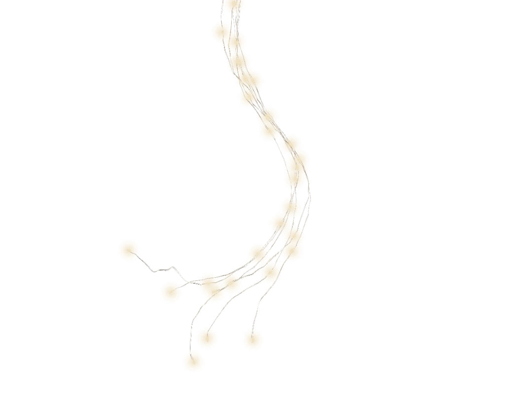 Luci a grappolo fisse 100cm 320 LED bianco caldo
