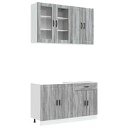 Unità Cucina PORTO 4 pcs Sonoma grigio Legno ingegnerizzato 3438341