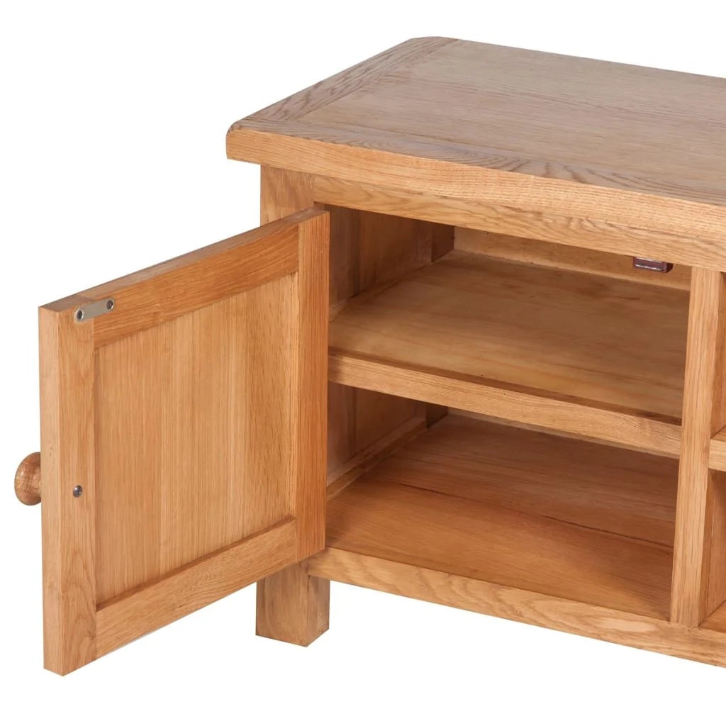 Pratico mobile porta TV/credenza di design 103 cm legno massello di rovere 2502263