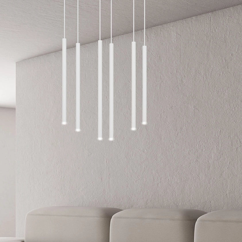 Lampadario Emibig Selter 6 Bianco metallo 6xG9 IP20