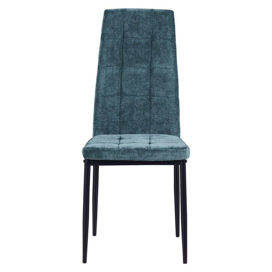 Set 4 Sedie 42x52x98 cm in Tessuto Milano Verdi