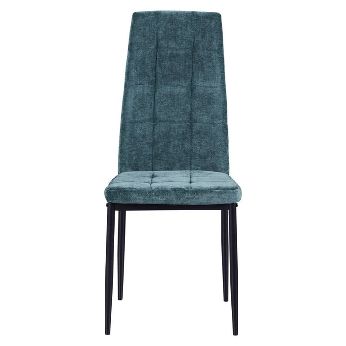 Set 4 Sedie 42x52x98 cm in Tessuto Milano Verdi