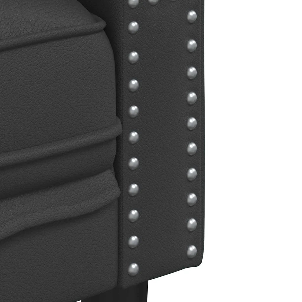 Divano Nero 174 x 74,5 x 70,5 cm PVC