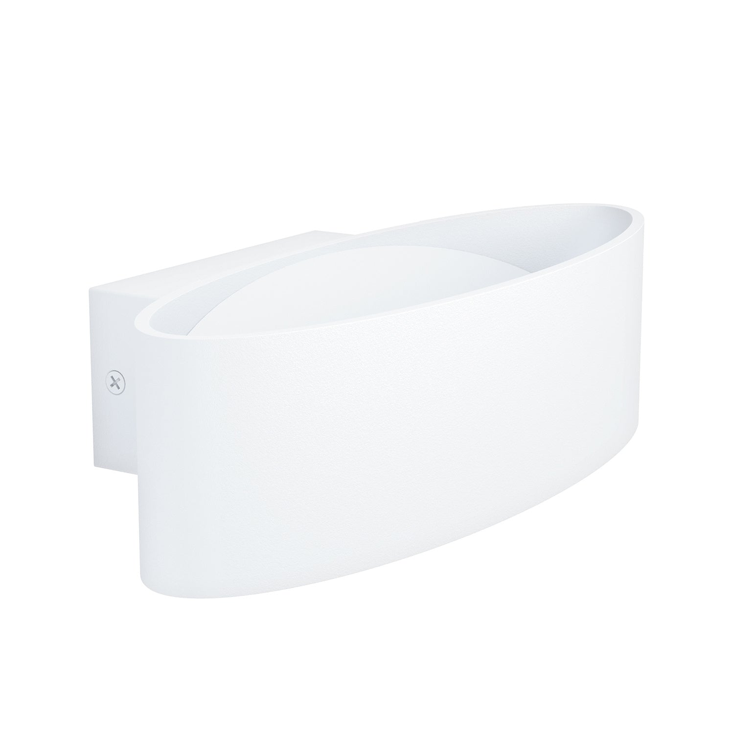Applique Minimal Maccacari Alluminio Bianco Luce Led Integrato 10W