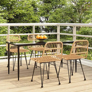 Set da Pranzo da Giardino 5 pz in Polyrattan cod mxl 35754