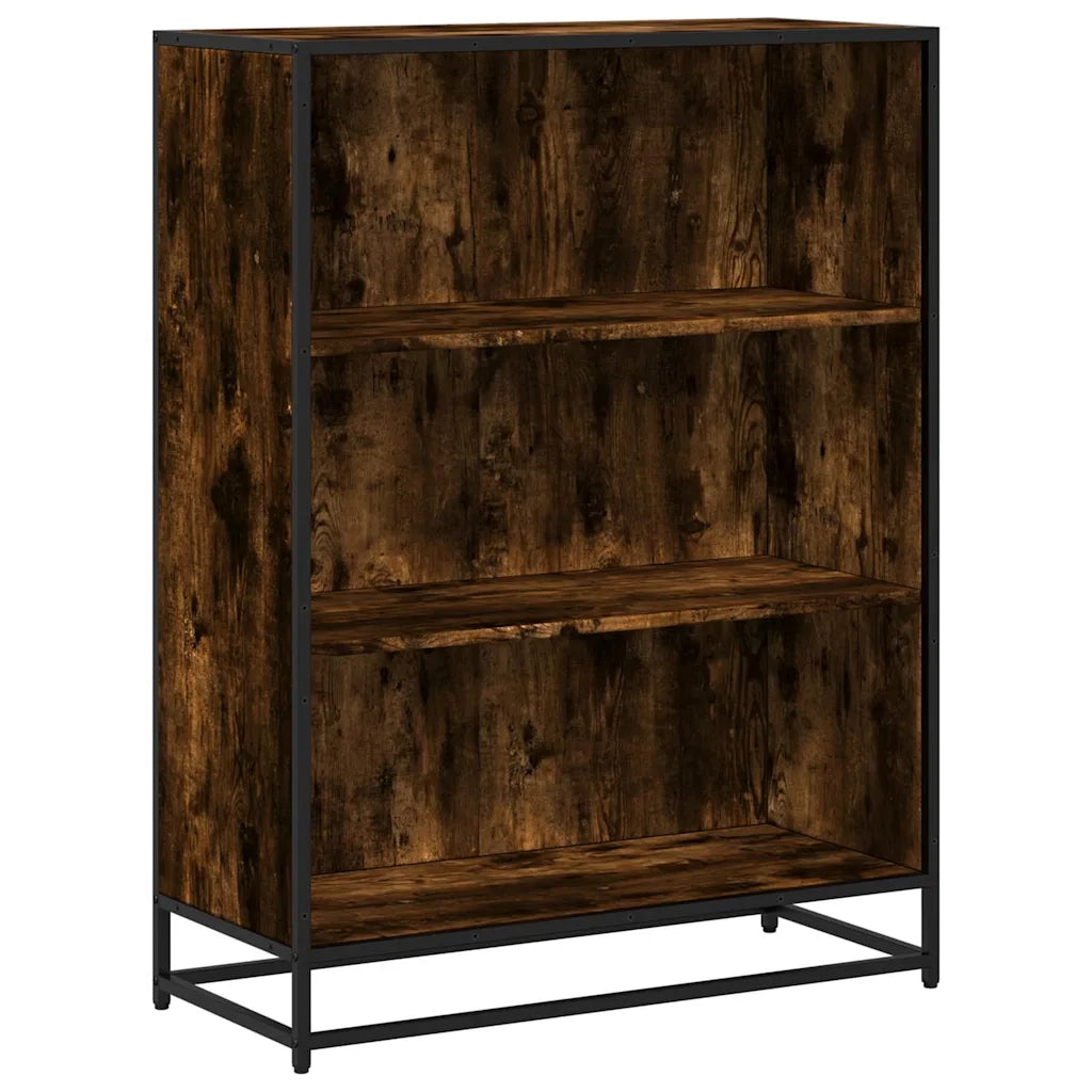 Libreria Rovere Fumo 80,5x35x107,5 cm in Legno Multistrato 849121