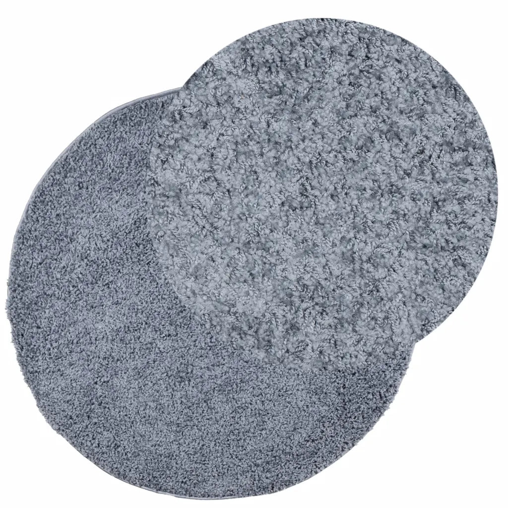 Tappeto Shaggy PAMPLONA a Pelo Lungo Moderno Blu Ã˜ 200 cm