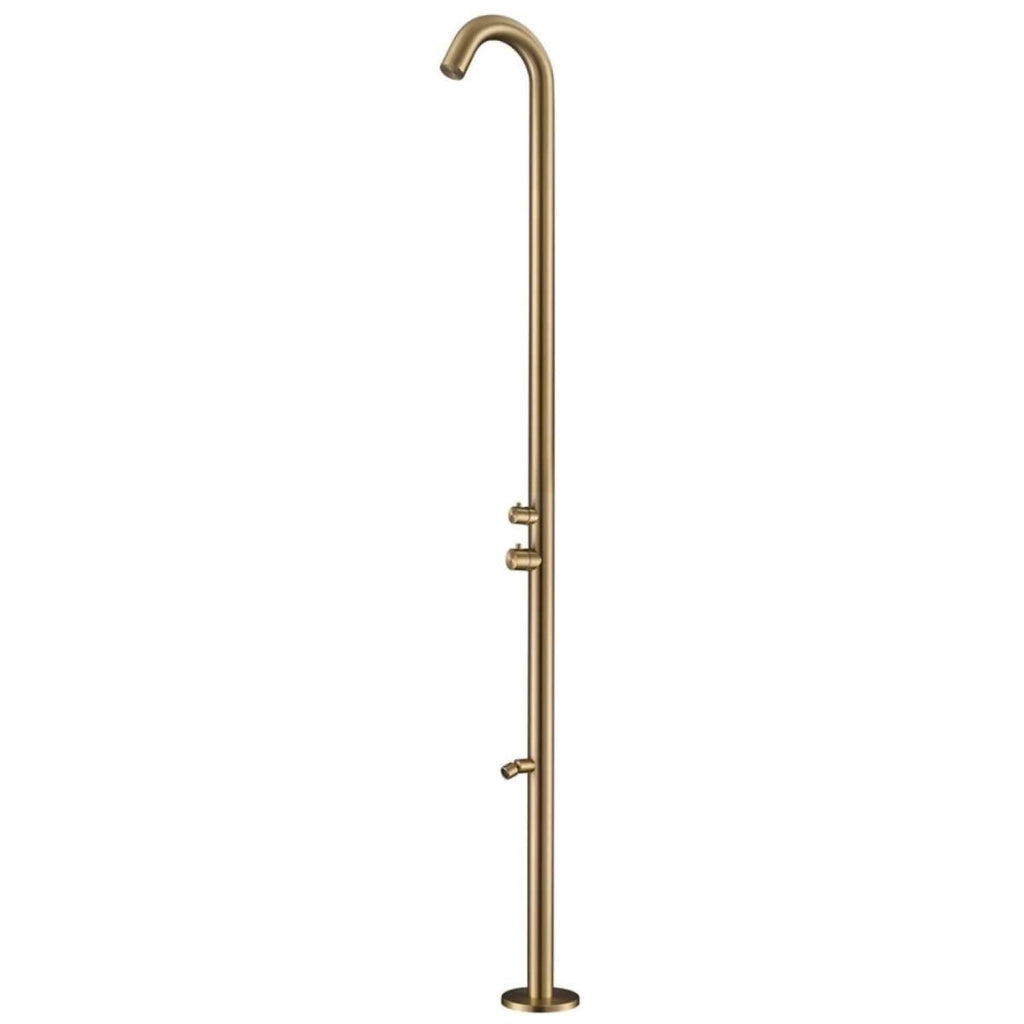 Doccia da Giardino 228,9x18x25 cm con Soffione e Lavapiedi Sined Quartu Oro