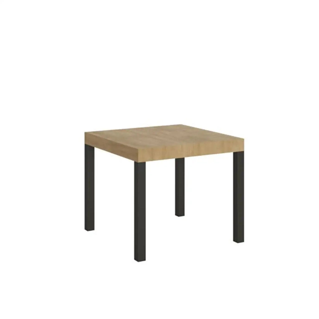 Tavolo allungabile 90/246x90 cm Everyday colore quercia natura gambe antracite