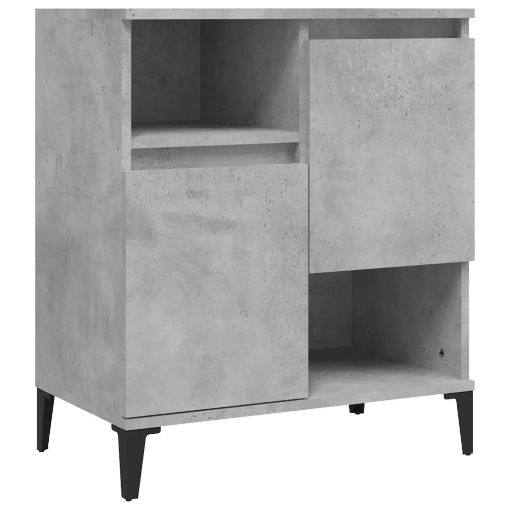 Credenze 2pz Grigio Cemento 60x35x70 cm in Legno Multistrato 3185731