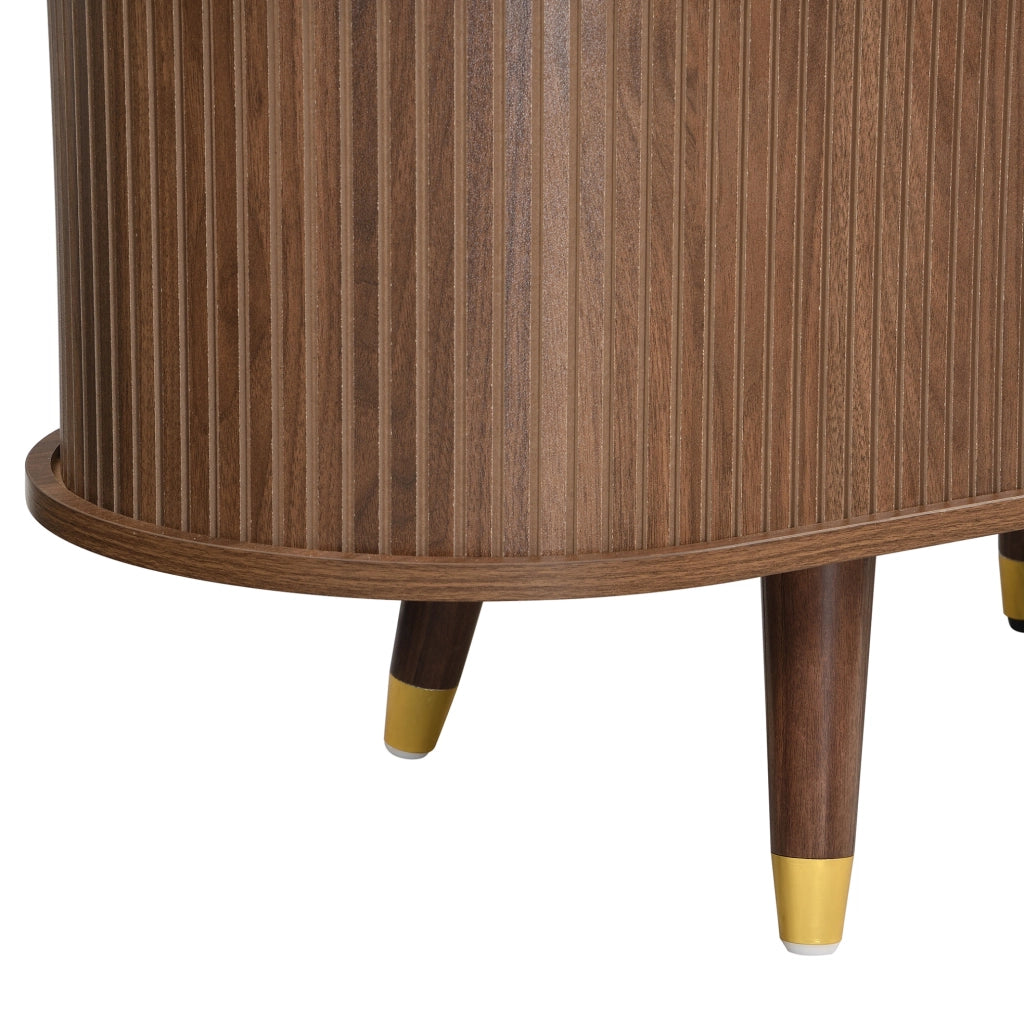 Mobile TV da 175 cm con porta scorrevole in rattan