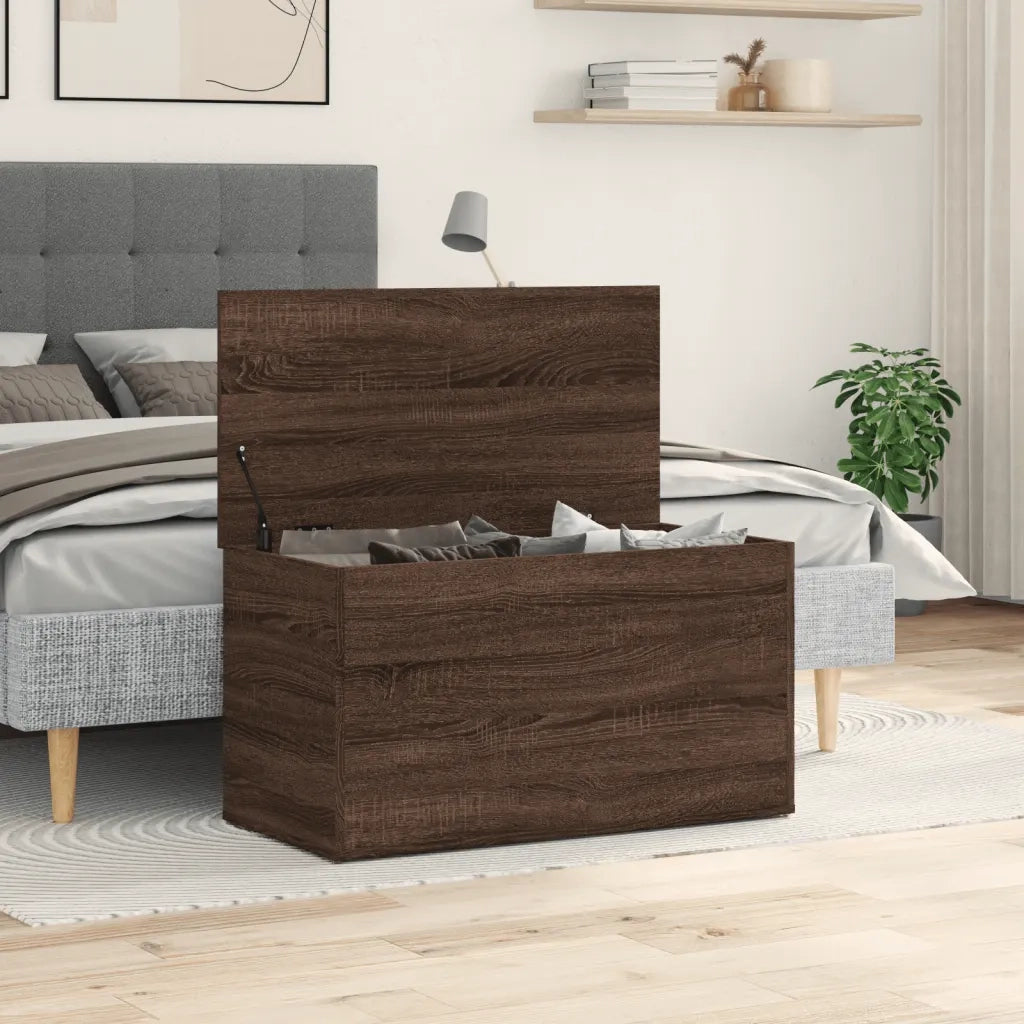 Cassapanca Rovere Marrone 84x42x46 cm in Legno Ingegnerizzato cod mxl 46222