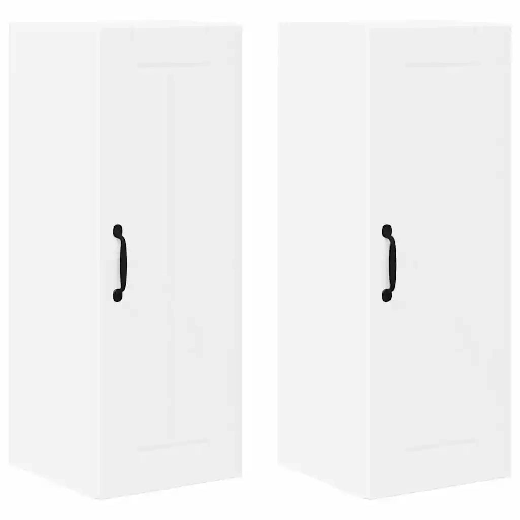 Mobile da cucina 2 pz-Set di 2 Armadio da cucina Bianco 30 x 31 x 80 cm Legno multistrato 955628