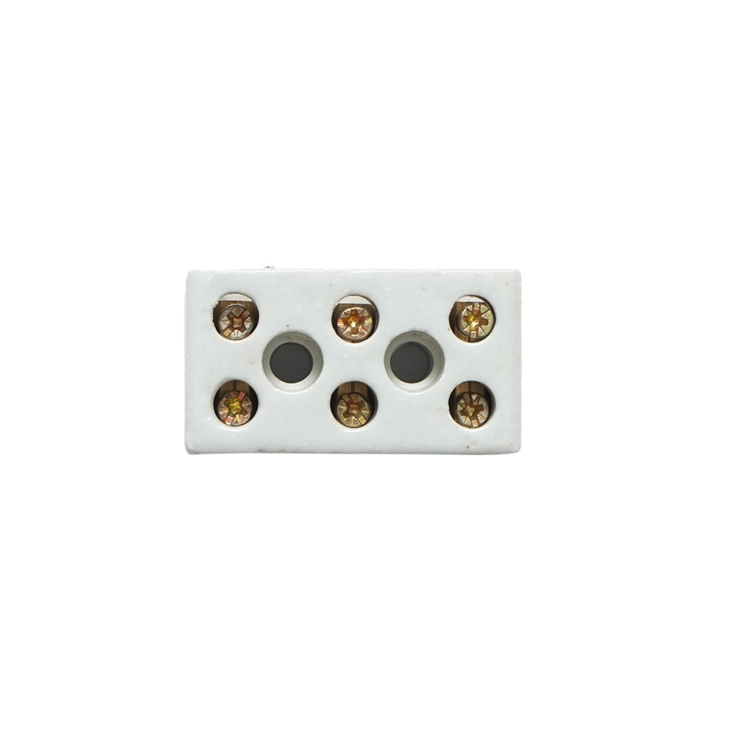 Morsettiera in ceramica 30A, 3 poli 0,5-6mm Leader