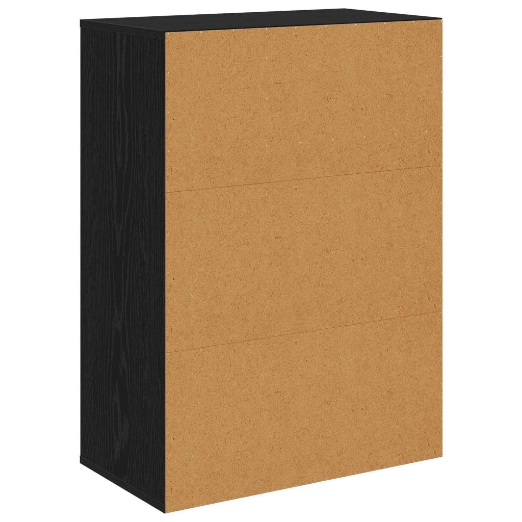 Credenza con cassetto Rovere Nero 60 x 33,5 x 84 cm 8000469