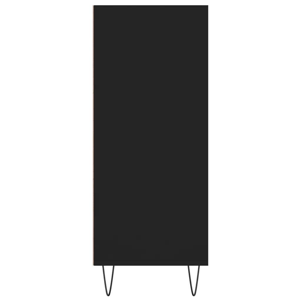 Credenza-Buffet-Armadio da cucina Nera 57x35x90 cm in Legno Multistrato 124945
