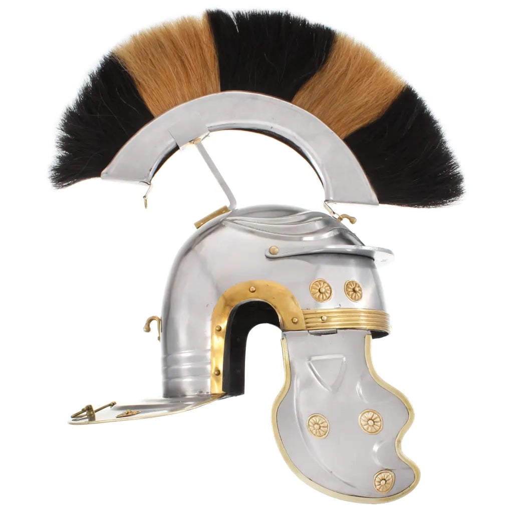 Elmo da Soldato Romano per LARP in Acciaio Argento CFW2693306