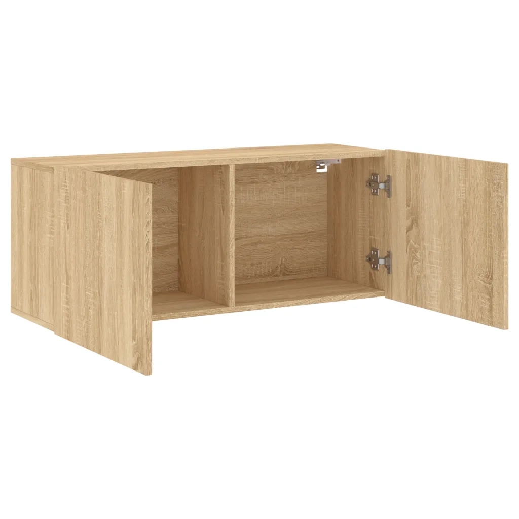 Mobile TV a Parete-Mobile TV a Muro Rovere Sonoma 100x30x41 cm