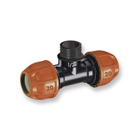 Raccordo a T 200 mm filetto 1/2" Maschio Claber