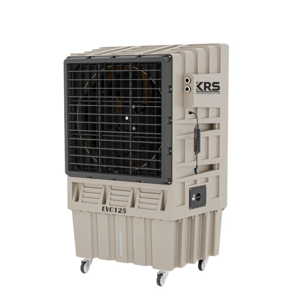 KRS EVC125 Raffrescatore evaporativo portatile in plastica 12.500 mc/h  945x660x1500 130l Beige