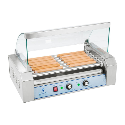 Macchina professionale per hot dog in acciaio inox 12 salsicce 1.400 watt 3614090