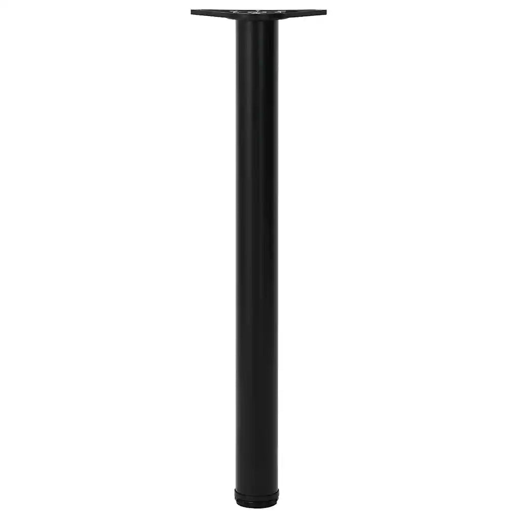 Set Gambe per Tavolo 4 pz Nere Regolabili in Altezza 710 mm 242148
