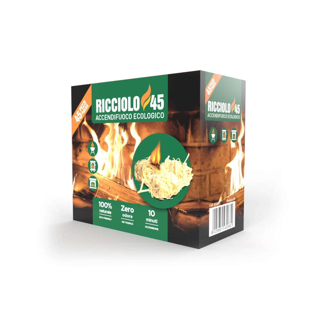 ACCENDIFUOCO ECOLOGICO RICCIOLO45- senza- pezzi 1