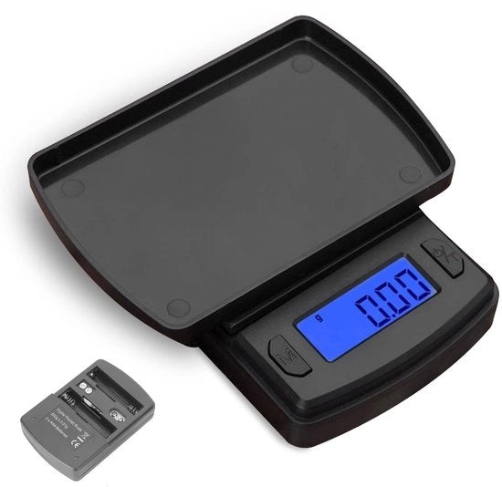 Ponderatore Digitale 500g/0.01g - Mini Ponderatore Portatile - Display LED - Cucina/Accessori - Ponderatore in ABS di Alta Qualità - Leggero e Duraturo - Bilancia Digitale