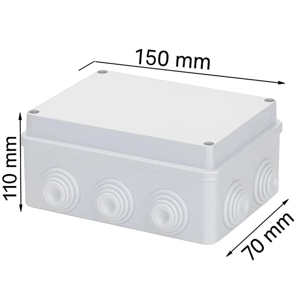 Scatole di derivazione gewiss serie 44 ce stagne in tecnopolimero ip55 *** dimensioni 150 x 110 x 70 millimetri, conf...