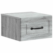 Mobiletto da notte a muro Grigio Sonoma 34,5 x 33 x 20 cm 899287