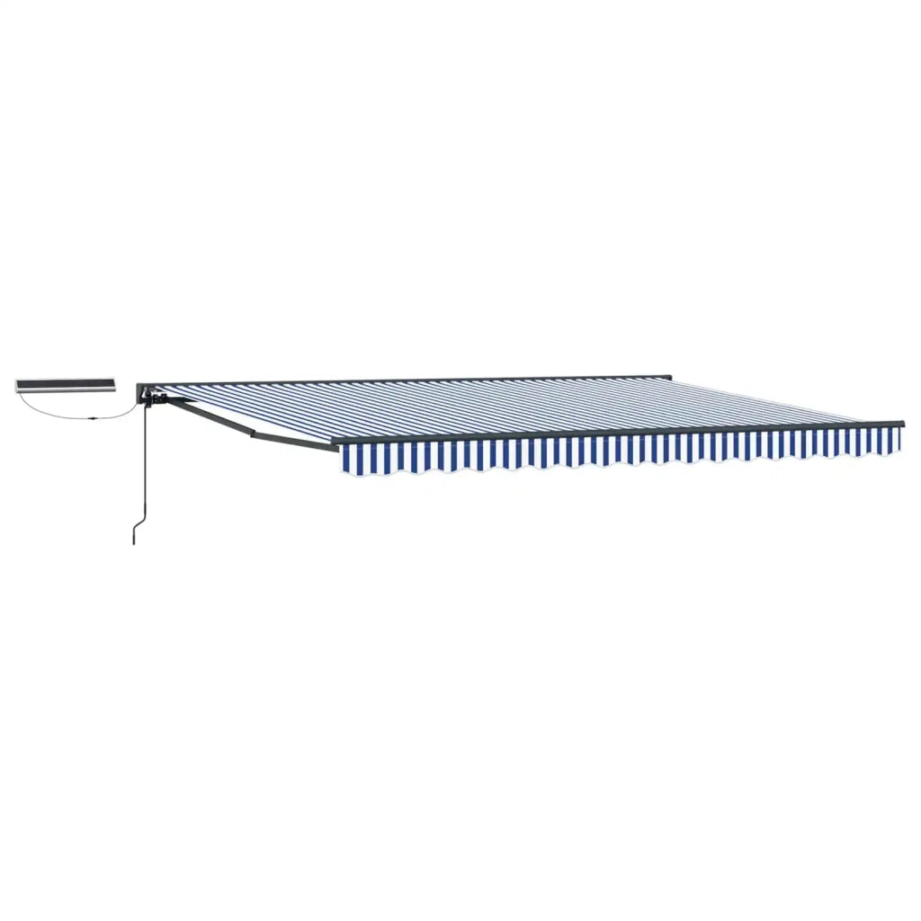 Tettuccio Elettrico Retrattile Blu, Bianco, Antracite 5 x 3 m