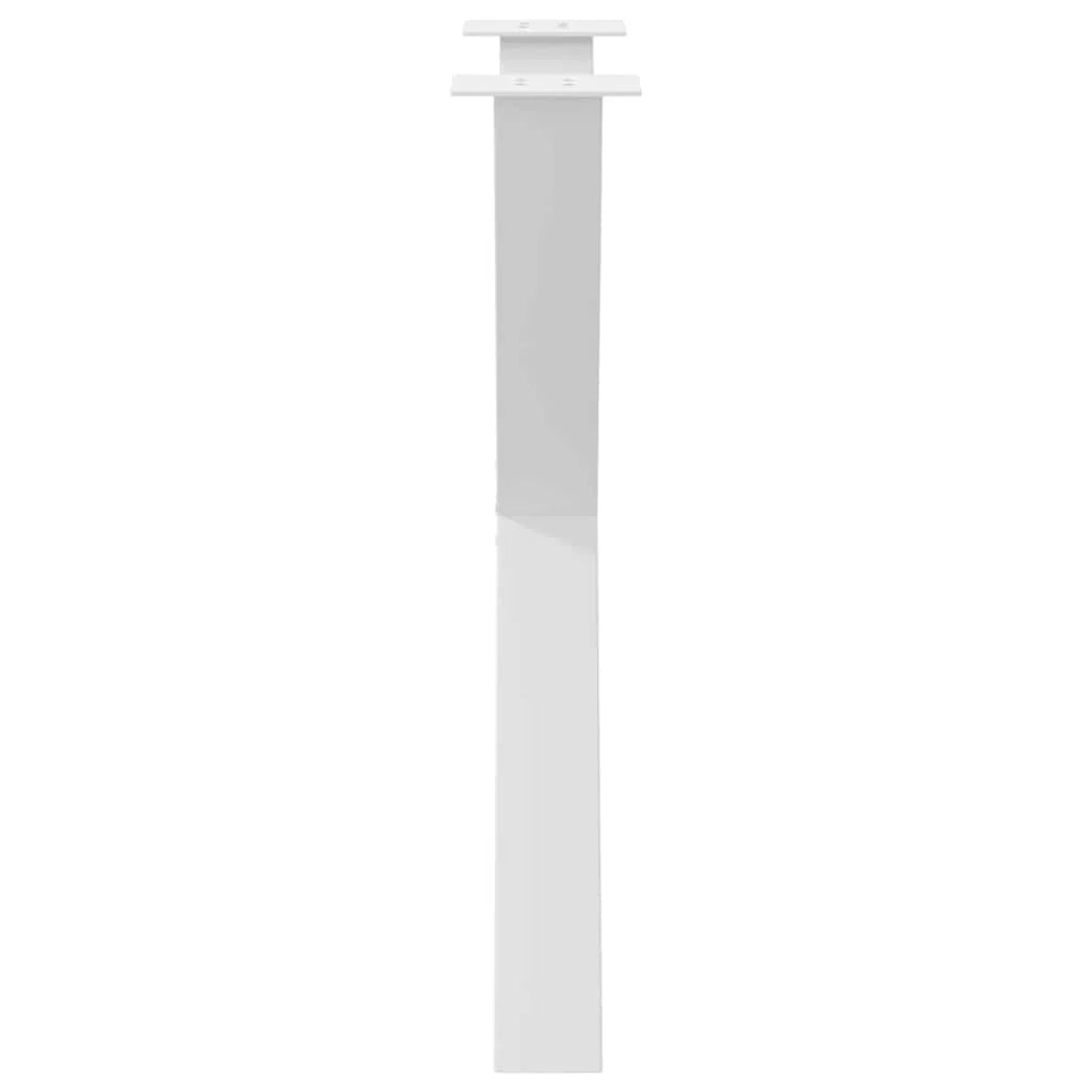 Set di 2 gambe per tavolo da pranzo a forma di X robuste e dal design moderno 80 x 72-73 cm acciaio bianco 02_0057253