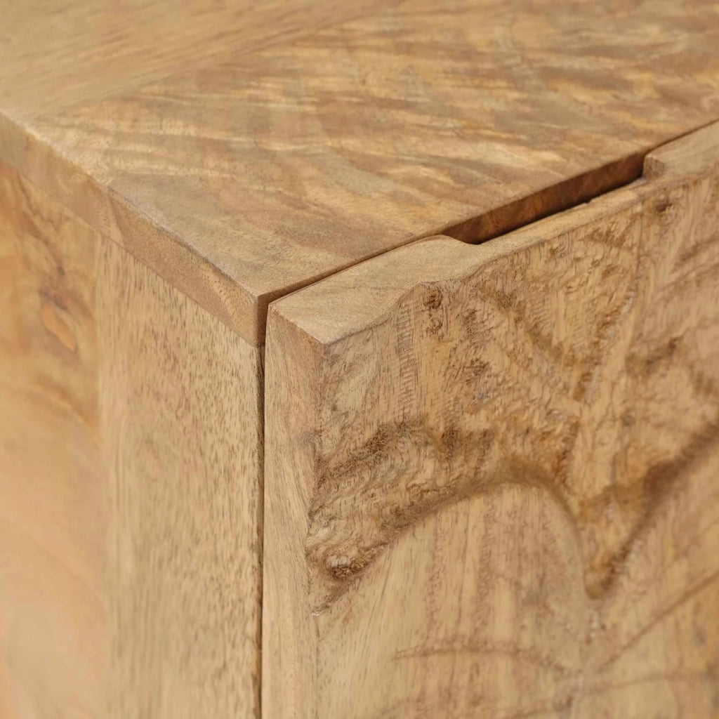 Comodino a muro fatto a mano Marrone Teak 40x30x40 cm 42020118