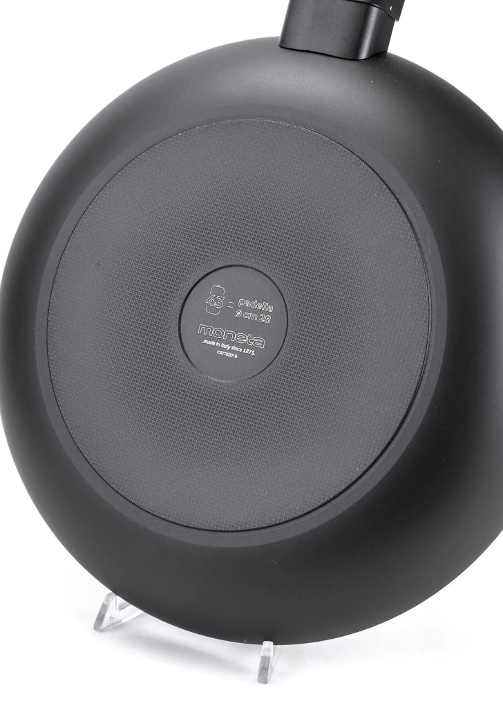 Moneta 0005550130 Recy Padella 30 cm Alluminio 100% Riciclato Antiaderente Induzione colore Nero