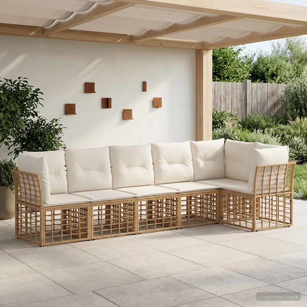 Set Divano da Giardino | Set Salotto da Giardino polyrattan