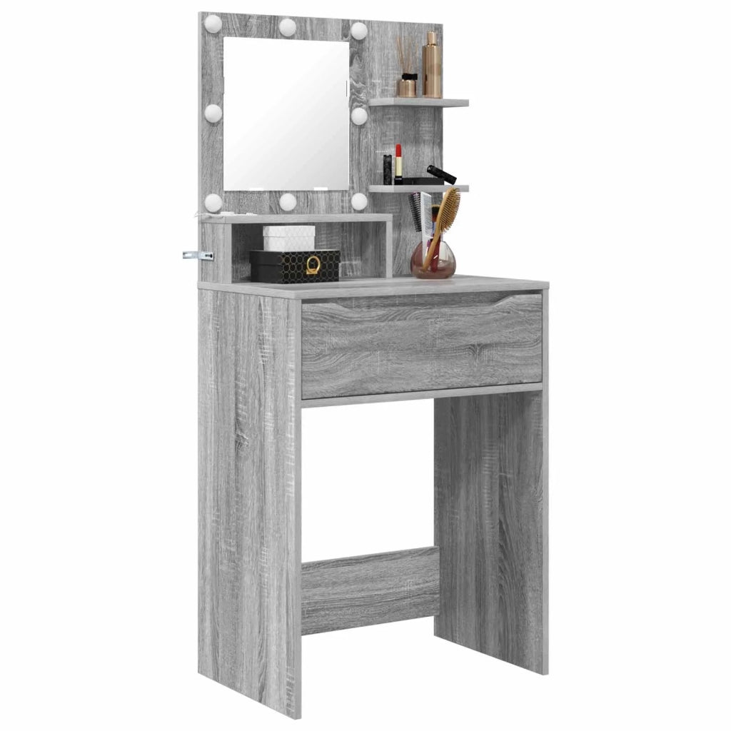 Tavoli da Trucco per Camera da Letto con cassetto Grigio Sonoma 888993