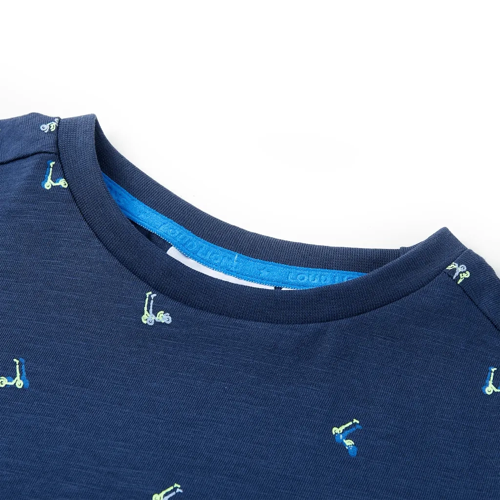 Maglietta da Bambino Blu Scuro 104cod mxl 110824