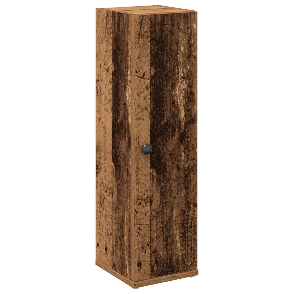 vidaXL Mobile da Bagno con Portarotolo Legno Antico 20,5x22x72 cm