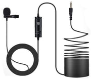 Microfono Lavalliera Senza Mani Clip-on con Condensatore Omnidirezionale per Smartphone Camera Live Streaming Podcast Interviste