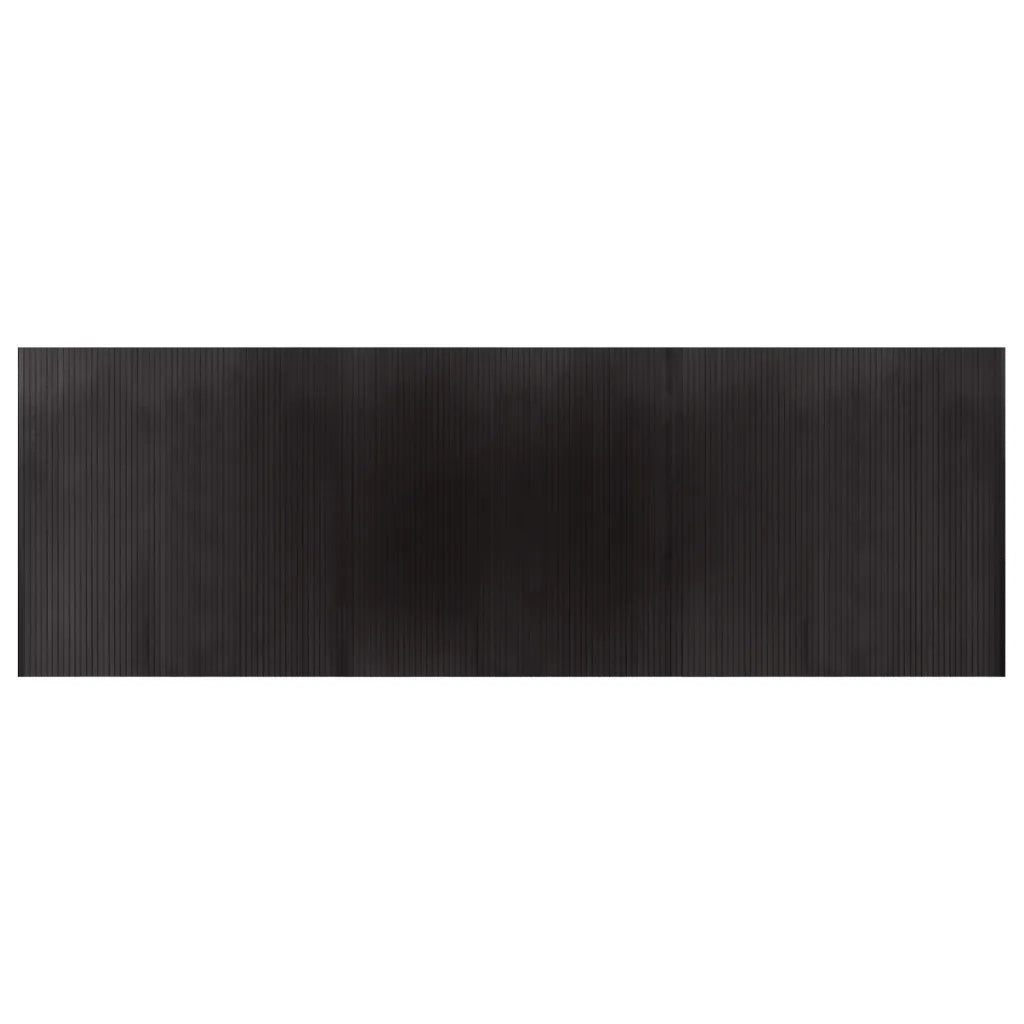 Tappeto Rettangolare Marrone Scuro 100x300 cm in BambÃ¹
