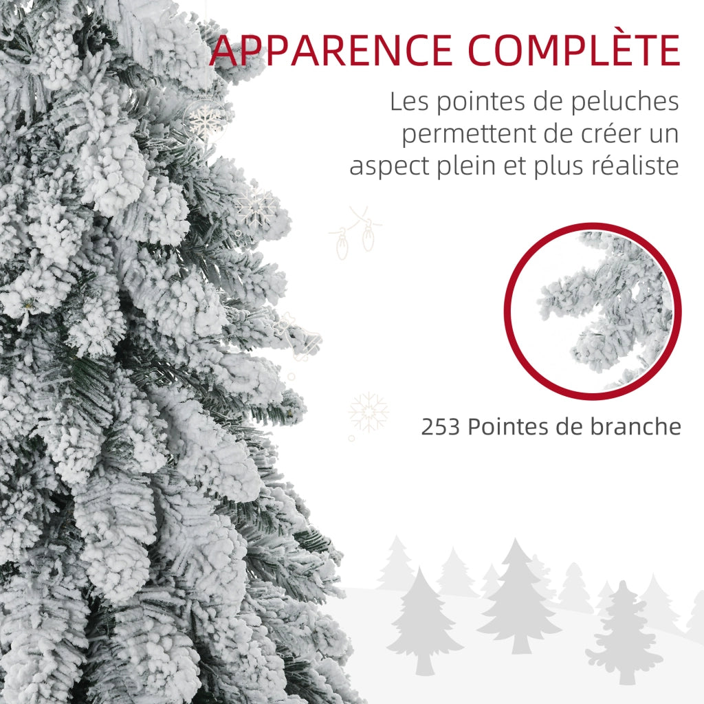 Albero di Natale artificiale ¨C Zephmum ¨C Verde 135 cm con base in acciaio pieghevole