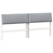 Testiera | Testata imbottita Grigio chiaro 180 cm Pino massello