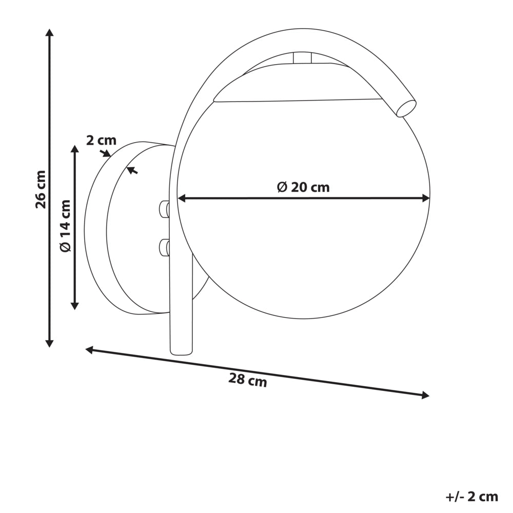 Lampada da parete per esterni Sconce nere Metallo Alluminio Materiale sintetico Opaco Design moderno Giardino Patio