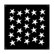 STARFISH - Pannello in PVC traforato - Parasole Colore: nero, Misura: 98x98 cm