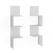 Scaffale ad angolo Paolo Bianco 28 x 116.4 cm Set di 2 Vicco