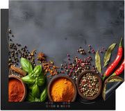 Protezione Induttiva per Piastra Cottura 60x52 cm - Piastra di Protezione Antiscivolo per Cucina - Decorazione a Stile Cemento - Protezione contro Scalfi e Macchie