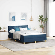 Letto a molle con materasso Blu 140 x 200 cm Tessuto 3342526